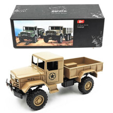 (Yellow) High Simulation 1:64 Alloy Car WPL MB14 Military Truck Model Vehicle Kids Toys