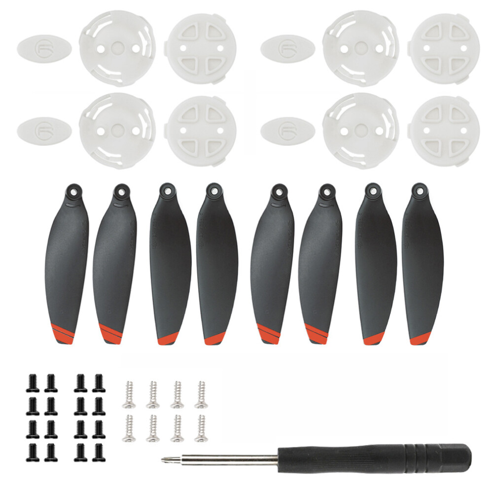 (Red) 8Pcs Quick Release 4726F Propeller W/ Paddle Mount Base For Dji Mavic Mini Drone Red 110691462879