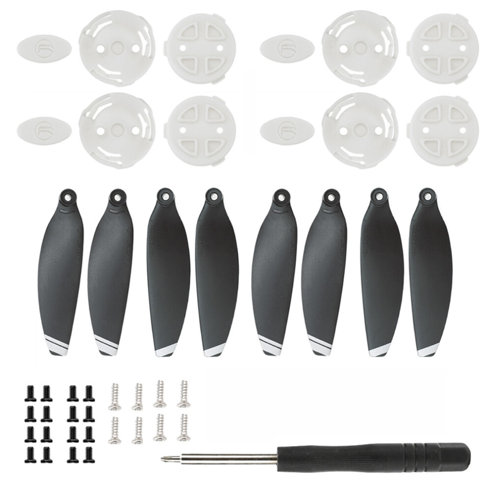 (White) 8Pcs Quick Release 4726F Propeller W/ Paddle Mount Base For Dji Mavic Mini Drone White 110691462893
