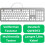 Hama Design Tastatur KC-700 Silber/Weiß DE-Layout 2