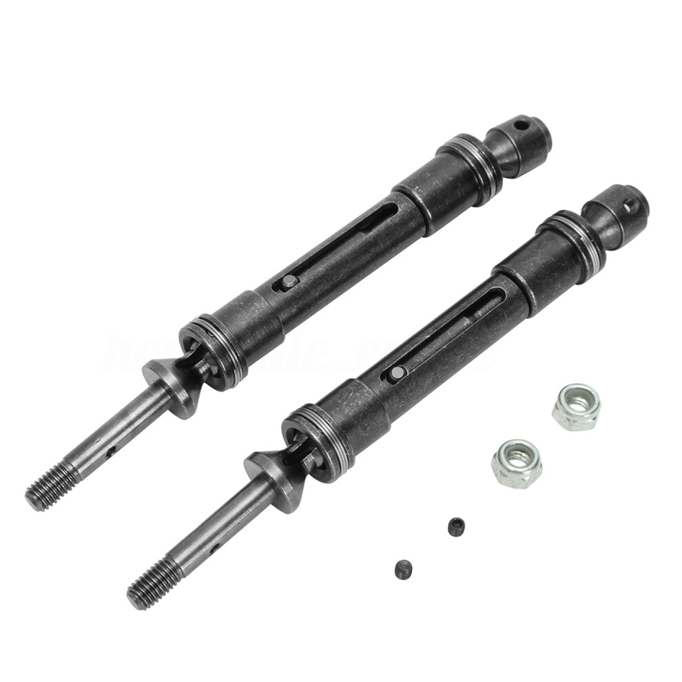 2Pcs Metal Cvd Back Swing Rear Drive Shaft For Rc Car 1/10 Traxxas Slash 4X4 Black 110691456113
