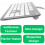 Hama Design Tastatur KC-700 Silber/Weiß DE-Layout 3