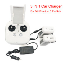 3 IN 1 Car Charger Battery Charging Adapter for DJI Phantom 3 Pro/Adv SE Drones