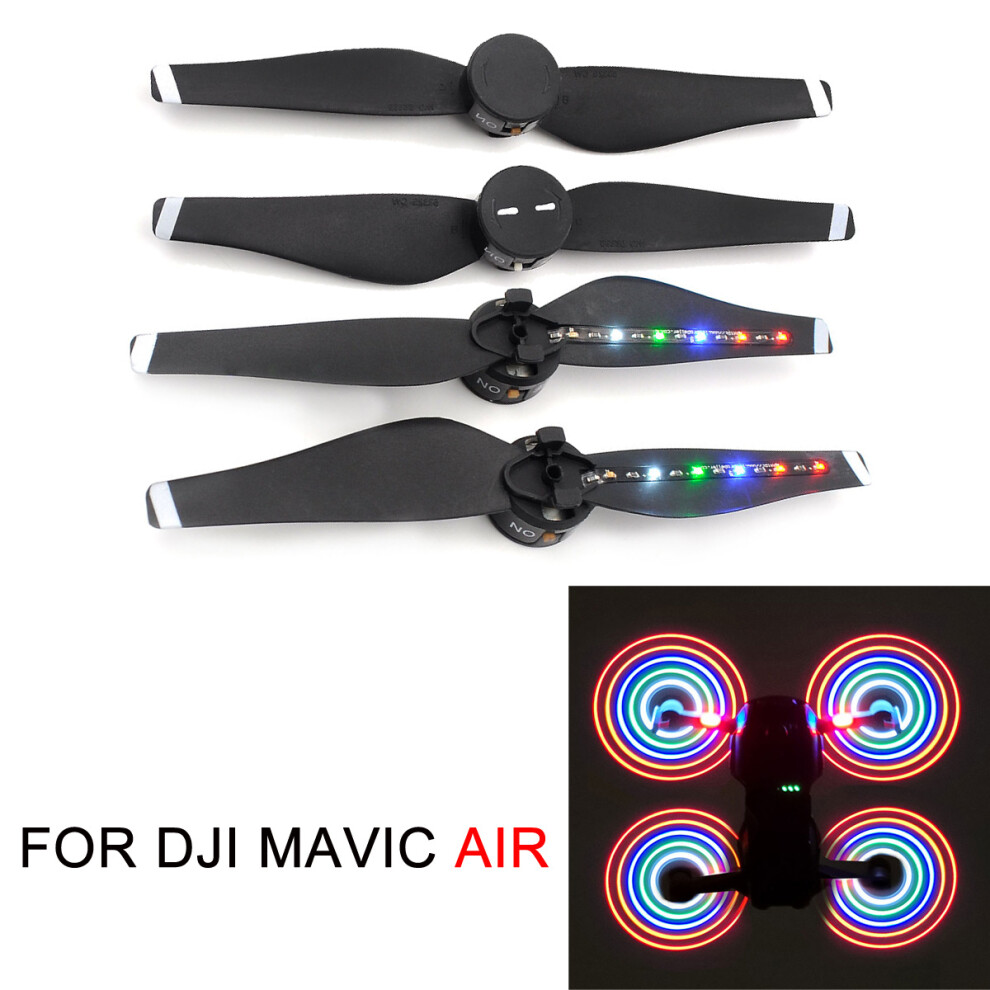 4Pcs Led Flash Propeller Night Flying Blade Usb Charging For Dji Mavic Air Drone 110691456120
