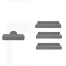 (Gray) Dustproof Plug Silicone Cover Cap Battery Charging Port Protector for DJI MAVIC 2 PRO ZOOM Drone
