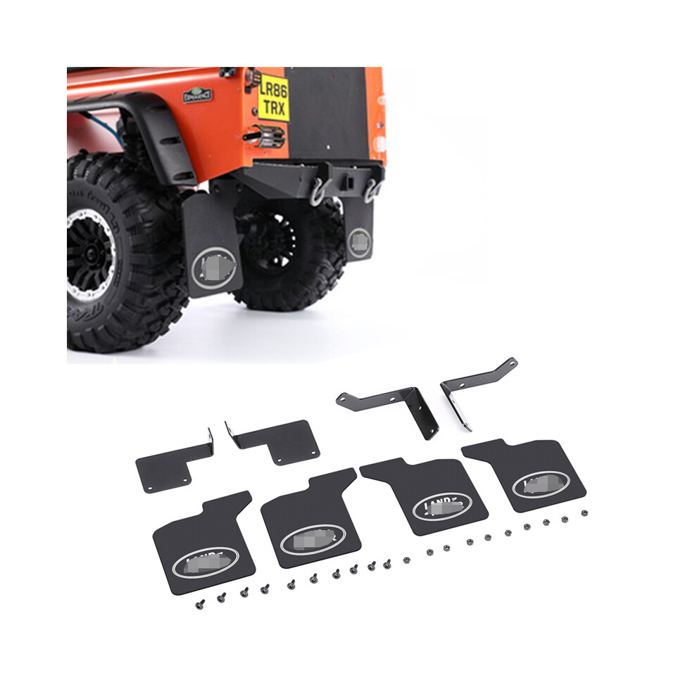 Rubber Front & Rear Mud Flaps Fender Mudapron For 1/10 Rc Crawler Traxxas Trx-4 D90 110691459800