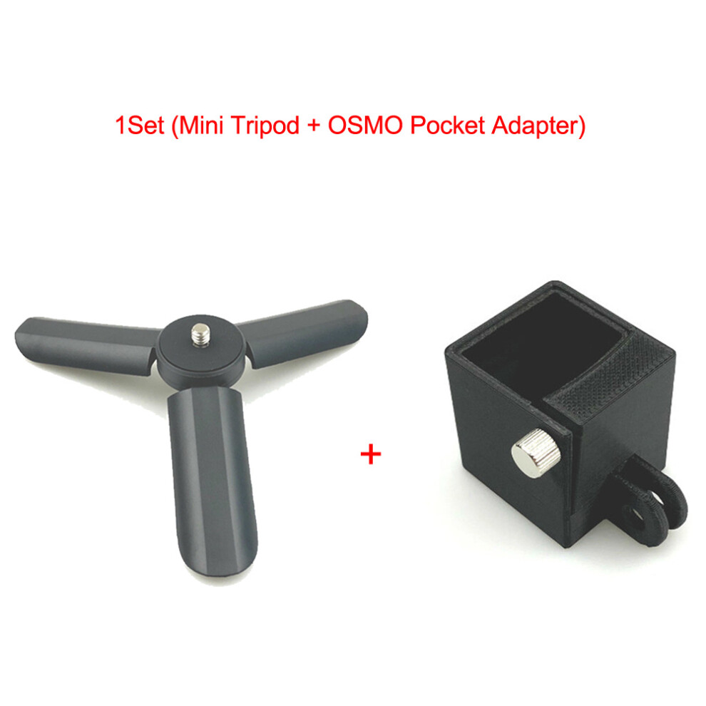 (1Set (Mini Tripod + Osmo Pocket Adapter)) Metal Extension Stick+Mimi Tripod+Adapter Bracket Holder Kit For Dji Osmo Pocket 110691457288