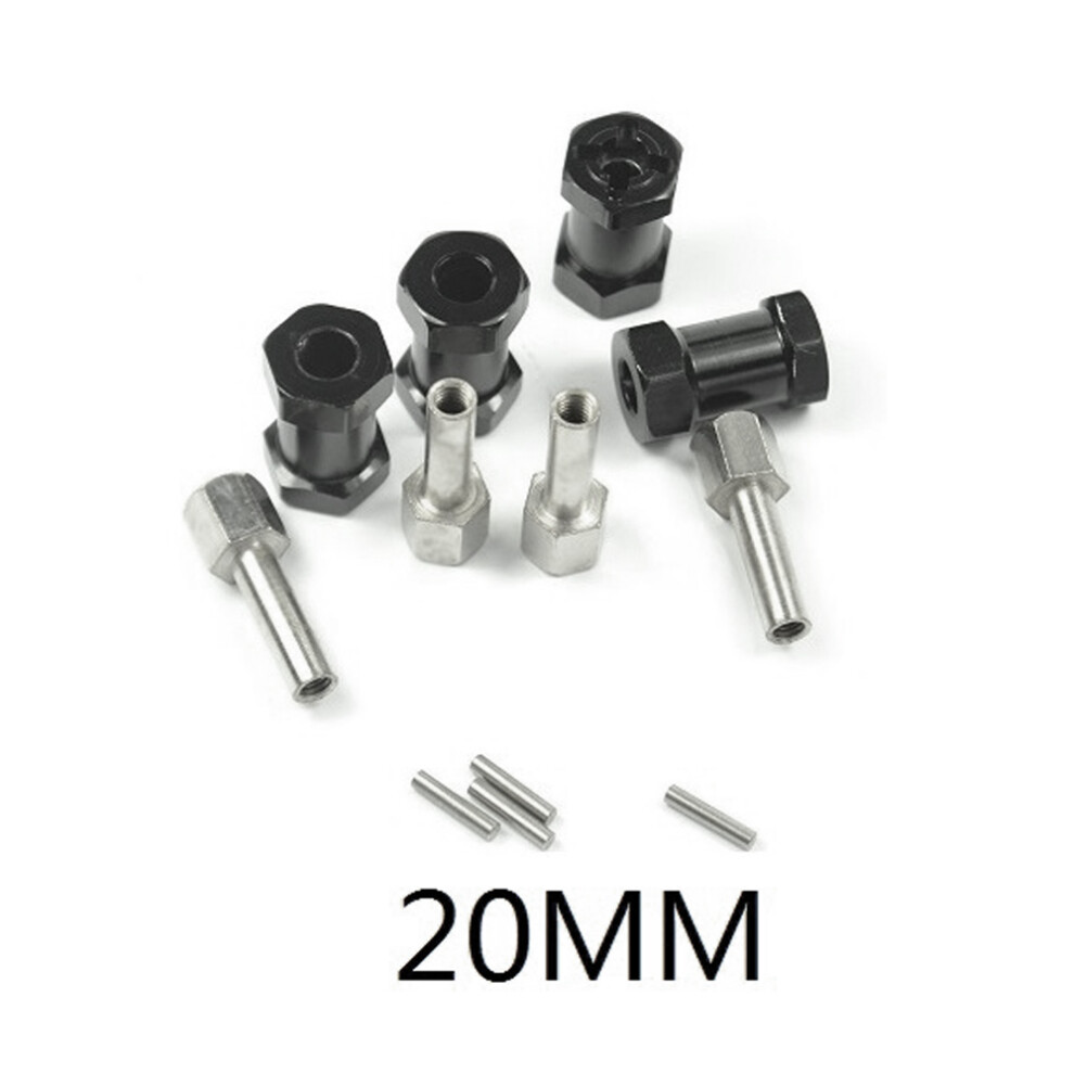 (20Mm) 4Pcs Alloy Wheel Hub Hex 12Mm Extension Adapter For 1/10 Rc Car Scx10 Rc4wd D90 Light 110691456946
