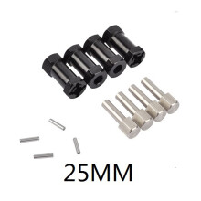 (25MM) 4PCS Alloy Wheel Hub Hex 12mm Extension Adapter for 1/10 RC Car SCX10 RC4WD D90