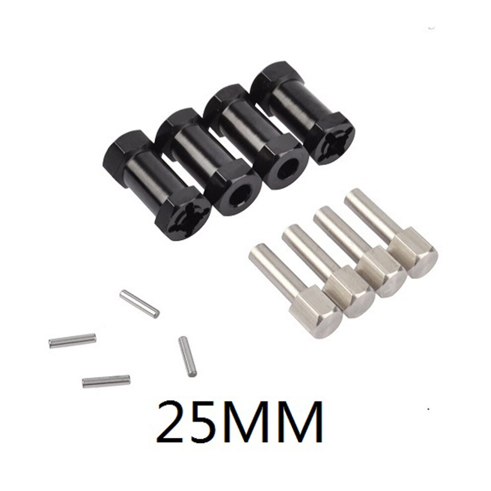 (25Mm) 4Pcs Alloy Wheel Hub Hex 12Mm Extension Adapter For 1/10 Rc Car Scx10 Rc4wd D90 Light 110691456953