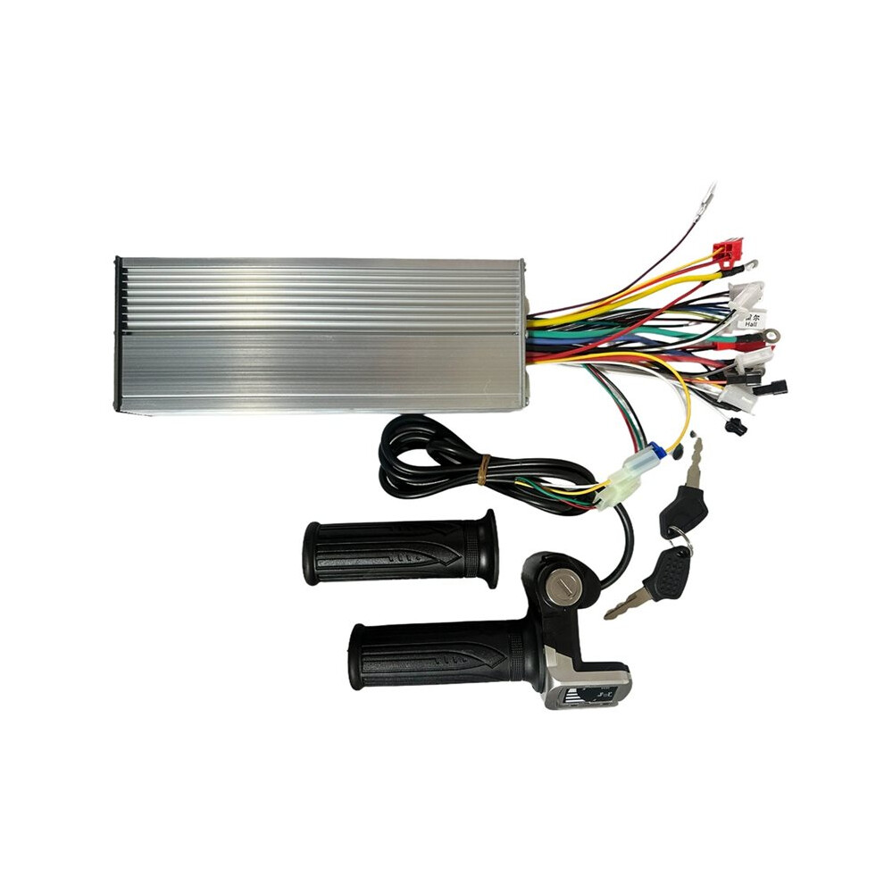 36V 1500W Brushless Motor Controller Lcd Power Display Lock Throttle Kit E-Bike Tricycle Repair With Lock Throttle 6031353653241