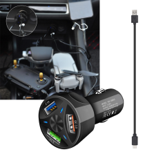QC 3.0 Fast Charging Adapter Car Charger 3 USB Port for DJI Mavic Mini Drone Outdoor