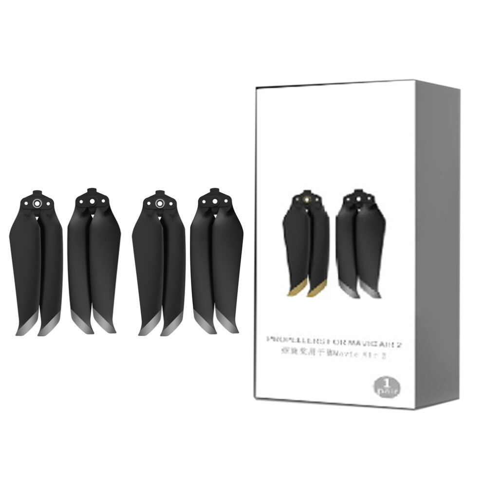 (Silver) 4Pcs 7238F Noise Reduction Quick Release Propeller For Dji Mavic Air 2 Drone 110691463425