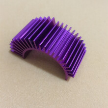 (Purple, 1pcs) Aluminum CNC Motor Heat Sink Radiator 540 545 550 For 1/10 RC Car Boat Part