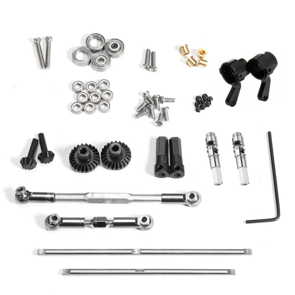 Metal Gear Front Rear Bridge Axle Set Diy For 1/12 Mn Mn45 Mn99s D90 D91 Rc Car 110691463371