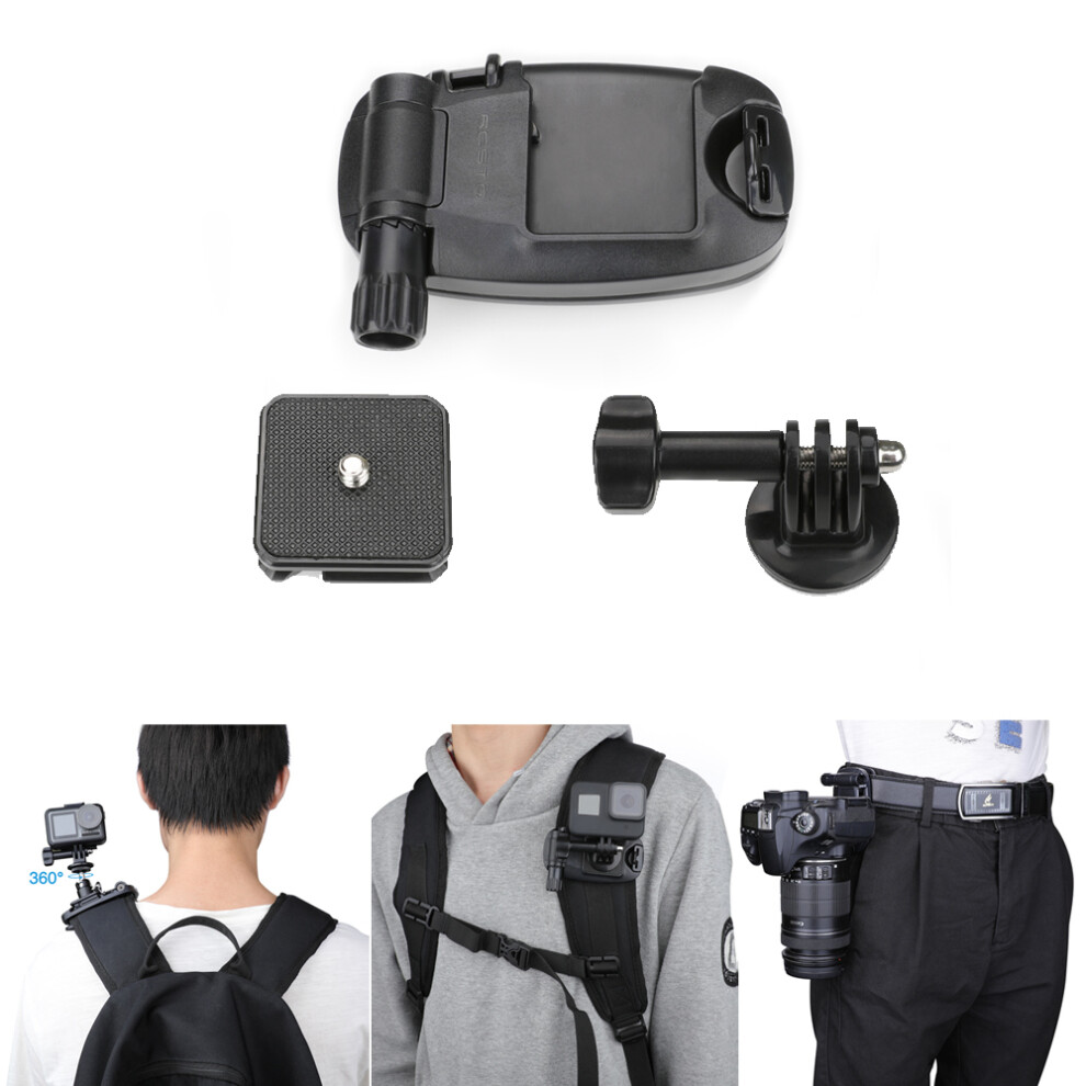 Camera Backpack Clip Waist Belt Buckle Holder For Slr/Gopro 8/Dji Osmo Action/Pocket Black 110691460479