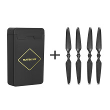 (Silver Edge Propeller+Storage Case) 2 Pair 9453F Propeller with Storage Box Foldable Paddle for DJI Mavic 3 Drone