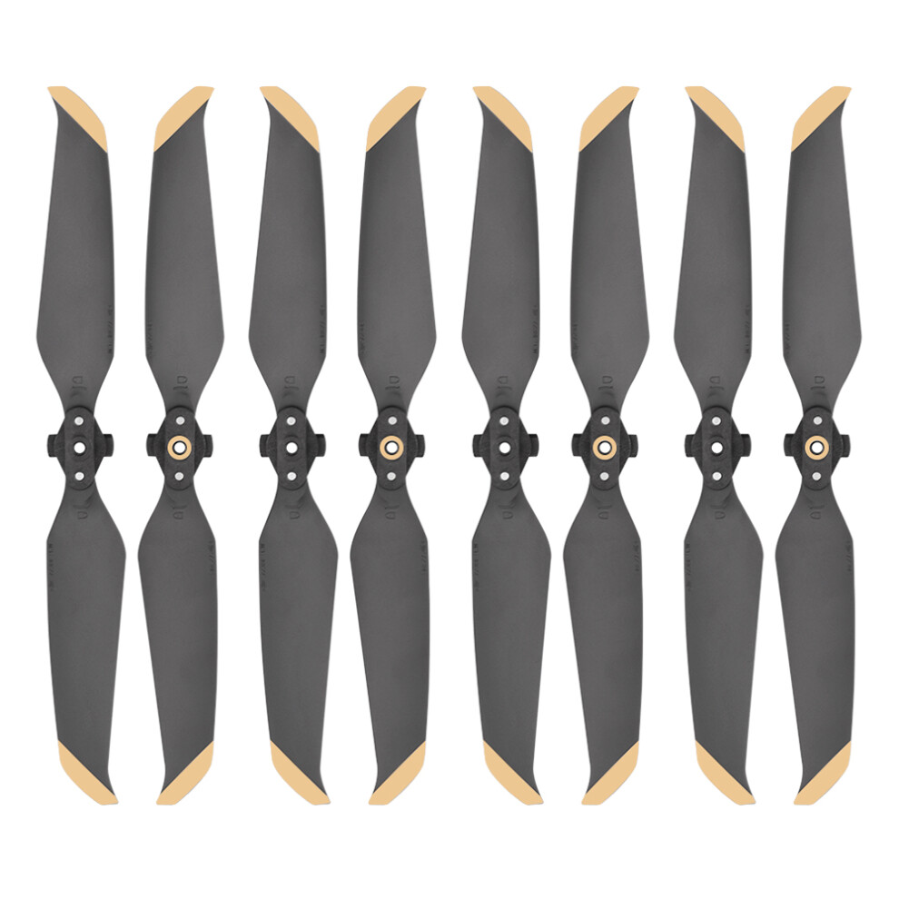(Gold) 8Pcs Quick Release Noise Reduction Propellers Set For Dji Mavic Air 2 Drone 110691463494