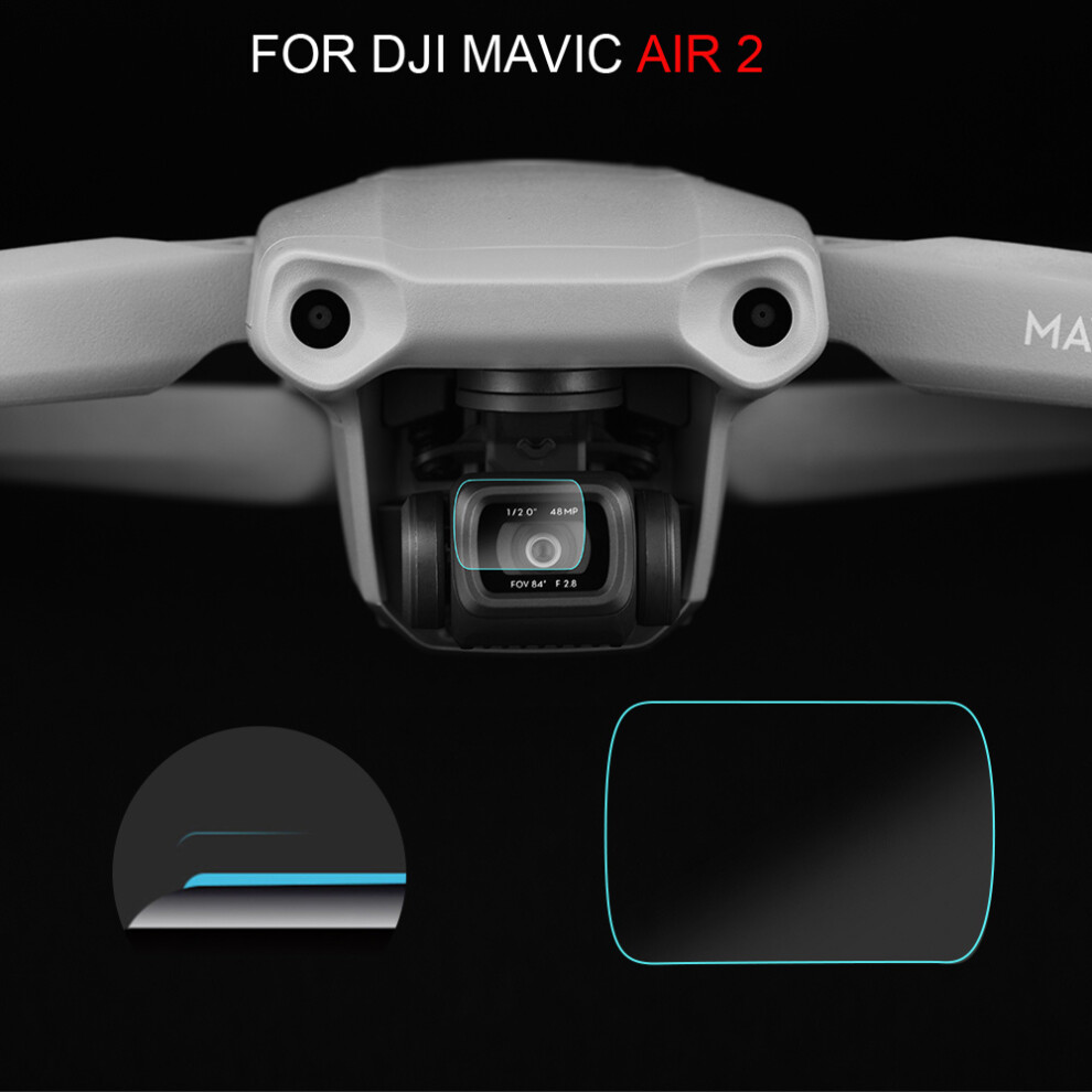 (3Pcs/Set) Camera Lens Protective Film Tempered Glass Screen Film For Dji Mavic Air 2 Drone 110691464330