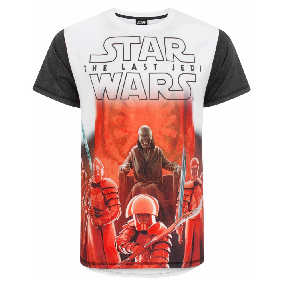 Star Wars (X-Large) Short Sleeved T-Shirt (Mens White)