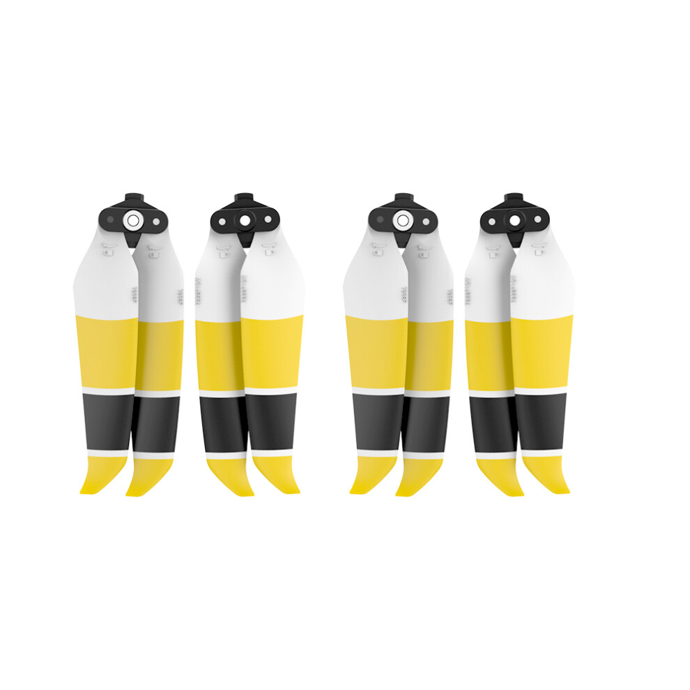 (Yellow/Black/White) 4Pcs 7238F Low Noise Propeller Quick Release Foldable Multicolor For Dji Mavic Air 2 Drone 110691464125