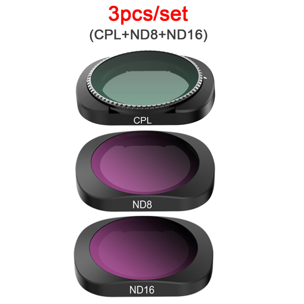 (3Pcs/Set (Cpl+Nd8+Nd16)) Camera Lens Filter Mcuv Nd4 Nd8 Nd16 Nd32 Cpl Kit For Fimi Palm Gimbal Handeld 110691463128