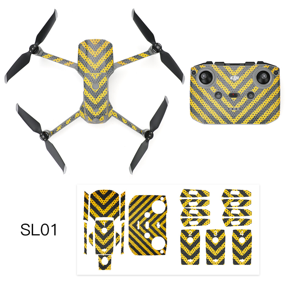 (Sl01) Pvc Stickers Protective Film Waterproof Skin Decals For Dji Mavic Air 2 Drone 110691464408