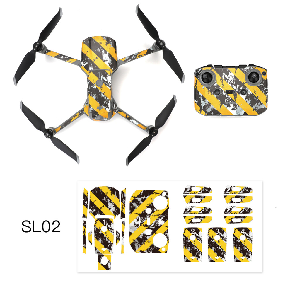 (Sl02) Pvc Stickers Protective Film Waterproof Skin Decals For Dji Mavic Air 2 Drone 110691464415