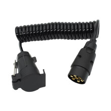 7Pin Trailer Truck Light Board Extension Cable Lead Male to Female Wire Plug Socket Wire Part Couplings Socket
