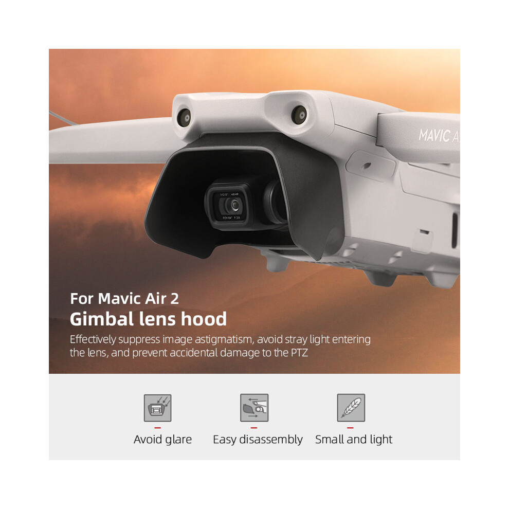 Anti-Glare Lens Hood Gimbal Protective Cover Sunshade For Dji Mavic Air 2 Drone 110691465573