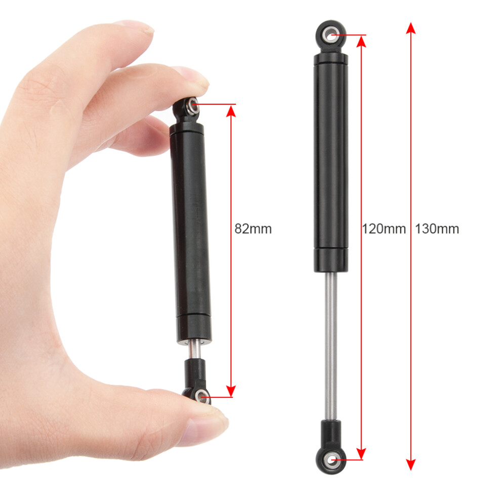 (120Mm) 1Pair Internal Metal Aluminum Alloy Shocks Absorber For 1/10 Rc Trx-4 Wraith Scx10 D90 Black 110691473820