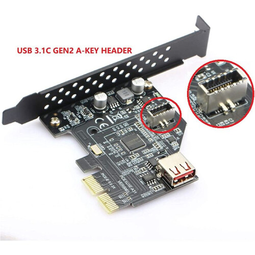 2X USB 3.1 Type C Front Panel Header Extension Cable,Type E to USB 3.1 Type C Cable,Internal Adapter Cable,(50cm) 2