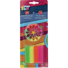Forniture per feste Candele di compleanno 24 pezzi