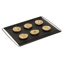 Uitbreidbaar perforatierooster - NOSTIK - 42–49 cm verstelbaar - anti-aanbak perforatietapijt - bestand tegen 260C