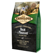 Carnilove Grânulos de pato e faisão para cães adultos 4 kg