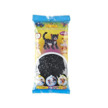 Jouet créatif - HAMA - Sachet de 6000 perles moyennes noires - Mixte - A partir de 5 ans