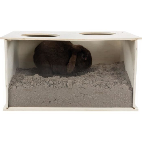 Trixie Caixa de fuçar - 58  30  38 cm - Para coelho