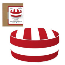 Pouf gonfiabile - Aktive - 53x23 cm - Rosso coloniale - Impermeabile