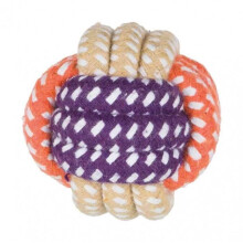 Brinquedo para interior - TRIXIE - Bola de corda - ø 6 cm - Roxo - A partir de 3 anos - Algodão misto