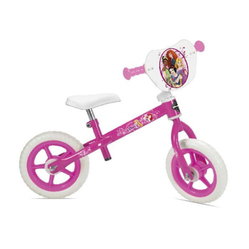 Princess Bicicleta de equilíbrio Princesa Disney 10 polegadas para meninas