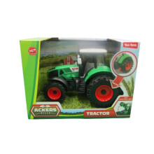 Tracteur à friction - EQUIP LOISIRS - tracteur - Vert - 19 cm - Fonction friction, capot relevable