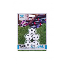 Bolas de pebolim - Angel Sports - Preto e branco - Diâmetro 3,2 cm - Pacote com 5