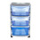 Commode funcional - L 40 x l 36 x H 62 cm - Azul 1
