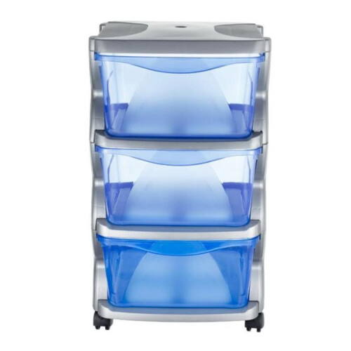 Commode funcional - L 40 x l 36 x H 62 cm - Azul