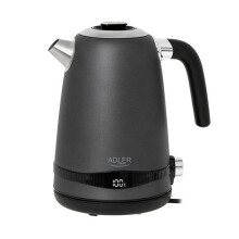 Adler AD 1295g Vedenkeitin Harmaa Ruostumaton teräs 2200 W 1850 W 1,7 L