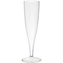 Champagnerflöte - 120145 - Transparentes Glas - 135 ml - Set mit 10 Stück