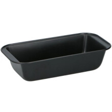 Forma de cozimento - ALPINA - 25 x 13 x 6 cm - Aço - Preto - Esp. 0,4 mm