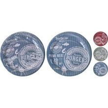Platos desechables de cartón 23 cm 10 piezas surtidas