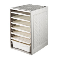 Compartimento para roupas - L 33,5 cm x l 41 cm x H 53 cm - Prateado