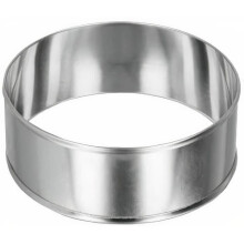 Multifunctionele bakringen - METALTEX - Ø8 cm - RVS - Set van 2 stuks - Ovenbestendig